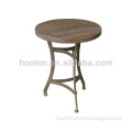 French industrial side teble with reclaimed elm top